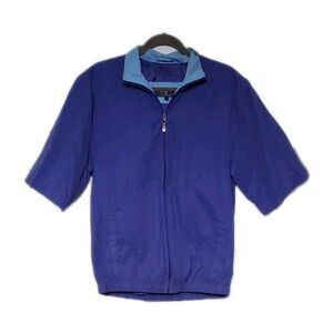 VINTAGE 90s BOBBY JONES Players Club Small Short Sleeve Jacket Windbreaker Golf